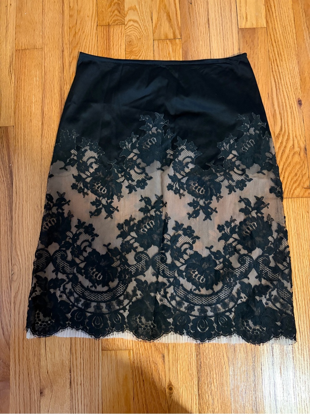 ODETTE BARSA Vintage Lace Half Slip Skirt